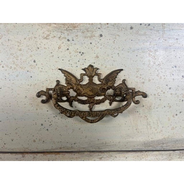 19th C. Gustavian Style Chest of Drawers W/ Brass Hardware For Sale - Image 4 of 14