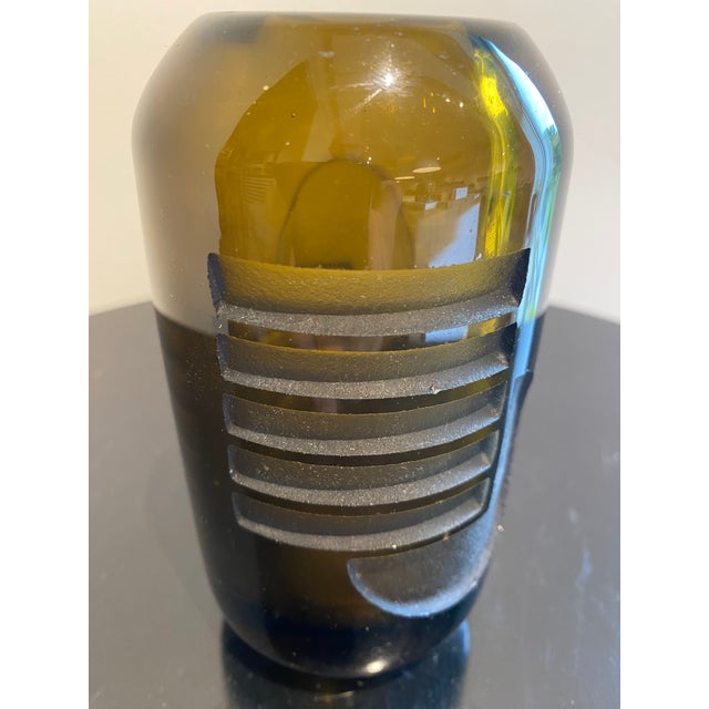 Art Deco Authentic French Art Deco "Vase Oblong" Designed by Jean Luce For Sale - Image 3 of 3