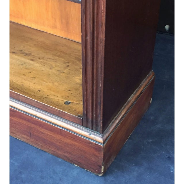 English Open Bookcase of Mahogany For Sale - Image 10 of 12