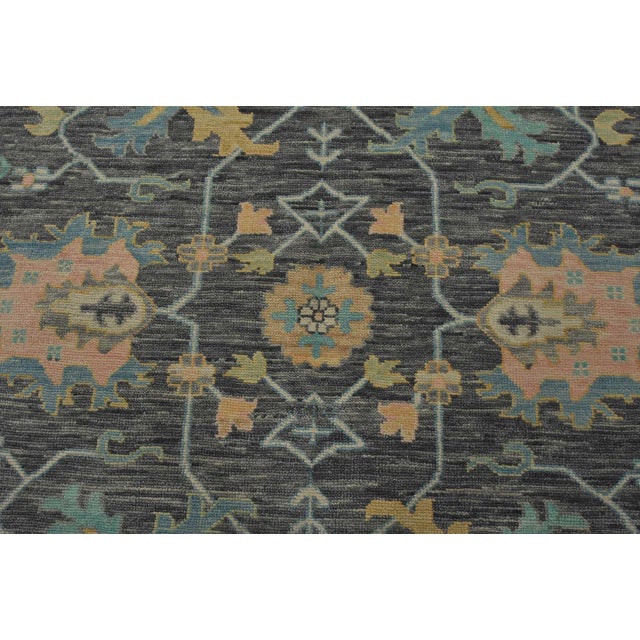 2020s Anatolia Rug 12’1” X 14’11” Gray Wool Modern Hand-Knotted Oriental Carpet For Sale - Image 5 of 12