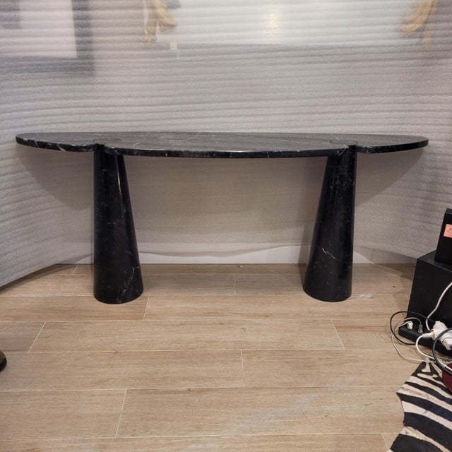 Marquina Black Marble Console by Angelo Mangiarotti, 1970 For Sale - Image 15 of 18
