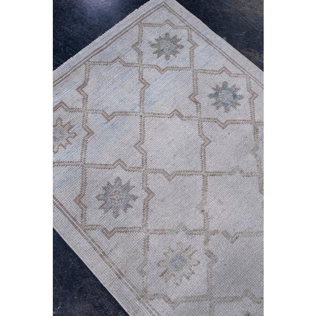 Turkish Oushak Rug 2'11" x 10' For Sale - Image 4 of 8