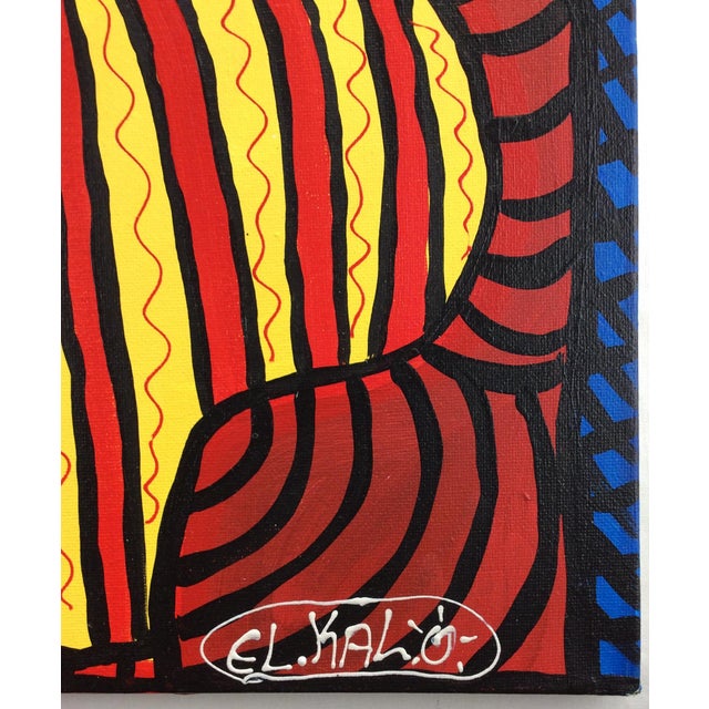 Abstract French Surrealist Painting Inspired by Pablo Picasso For Sale - Image 3 of 9