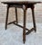 Mid 20th Century French Walnut Carved Side Table with Turned Legs and Stretcher, 1940s For Sale - Image 9 of 18