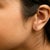 Haus of Brilliance 10K Yellow Gold 1/10 Cttw Diamond 'X' Initial Stud Earring For Sale - Image 4 of 5