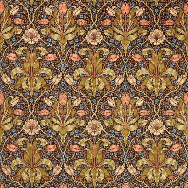 Morris & Co Spring Thicket Fabric in Old Fashioned For Sale