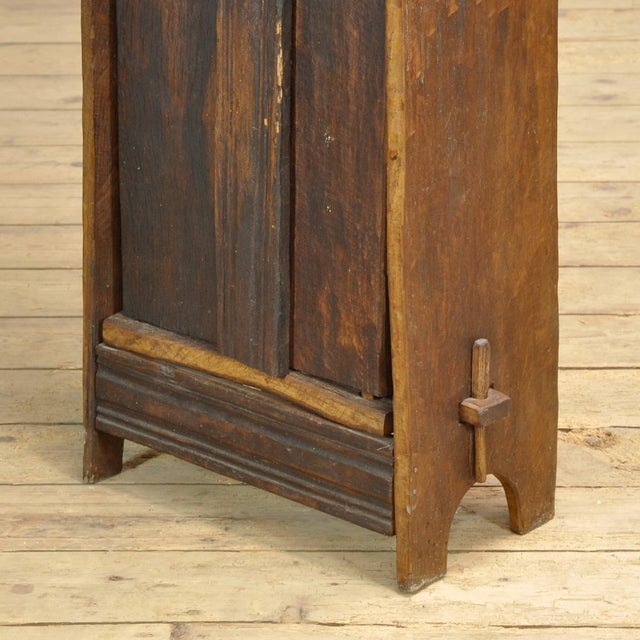 Brown Vintage Romanian Folk Art Cabinet, 1950s For Sale - Image 8 of 12
