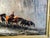 19th Century 19th Century Christian Adolph Schroeder Oil on Canvas of Carriage or Sleigh Pulled by Horses For Sale - Image 5 of 8