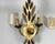 1950s Vintage Carved Wall Sconce in Gilded Metal and Wood, 1950s For Sale - Image 5 of 8