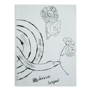 1990 Andy Warhol Colouring Book - Makassar Serpent (Matted)