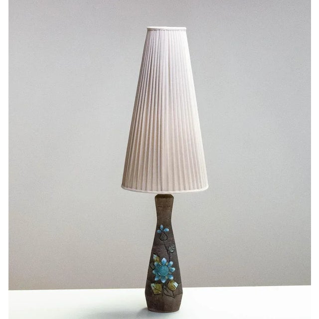 Large Stoneware Table Lamp from Tilgmans Keramik, Sweden, 1960s For Sale - Image 10 of 10