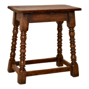 18th Century English Oak Joint Stool
