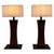 Large Architectural Wood and Metal Table Lamps, 1960s, Set of 2 For Sale - Image 9 of 9