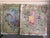 A pair of antique decorative oil on wood painting panels executed in the Neoclassical Style. Originally designed as...