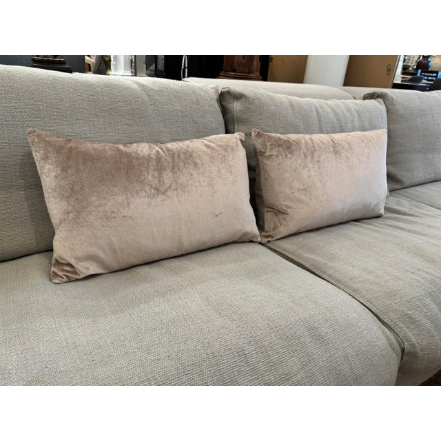 Williams-Sonoma Taupe Lumbar Pillows, Pair For Sale - Image 9 of 12