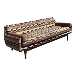 Mid-Century Modern Reupholstered Vintage Sofa, Circa 1950s