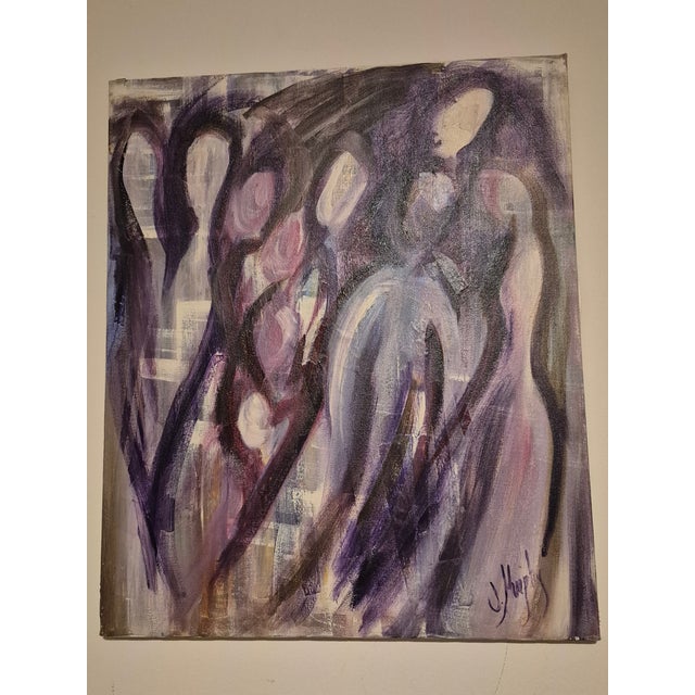 2004 " Ghosts Among Us" Original Signed Modern Painting For Sale - Image 10 of 16