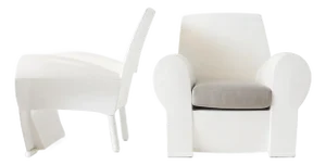 Pair of Richard III Arm Chairs by Philippe Starck for Baleri Italia
