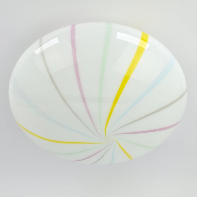Mid-Century Modern 1980s Mid Century Murano Glass Candy Swirl For Sale - Image 3 of 10