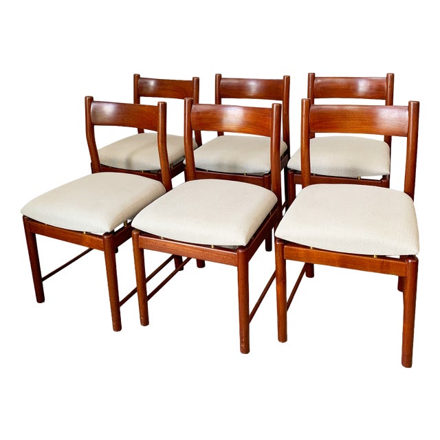 Vintage Teak Chairs by Ilmari Tapiovaara for La Permanente in Cantù, 1960s, Set of 6 For Sale