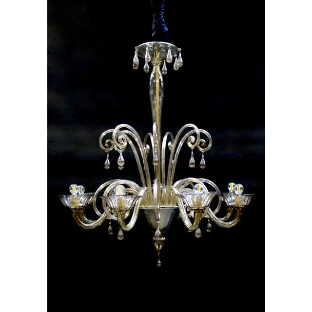 Venini Murano Chandelier from Venini, 1920s For Sale - Image 4 of 14