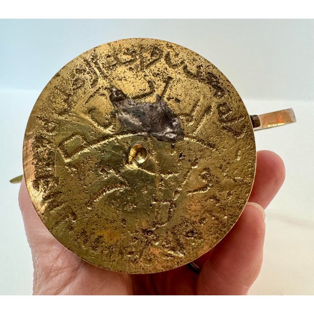 Vintage Etched Brass Vessel Collection - 4-Piece Set For Sale - Image 12 of 12