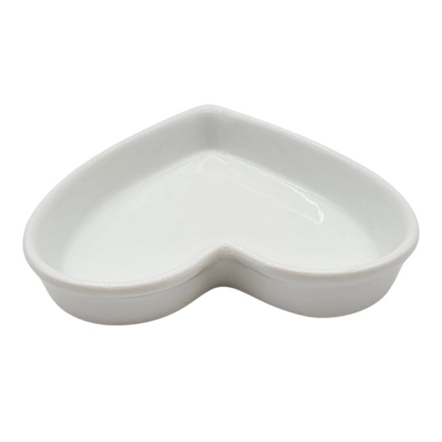 Late 20th Century Mid-Century Bia Cordon Bleu Porcelain Heart Baking Dishes Organic Modern Usa Set For Sale - Image 5 of 9