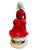 Ceramic Vintage Large Capodimonte-Style Young Maiden Figurine 19.5" Red Black Porcelain For Sale - Image 7 of 9