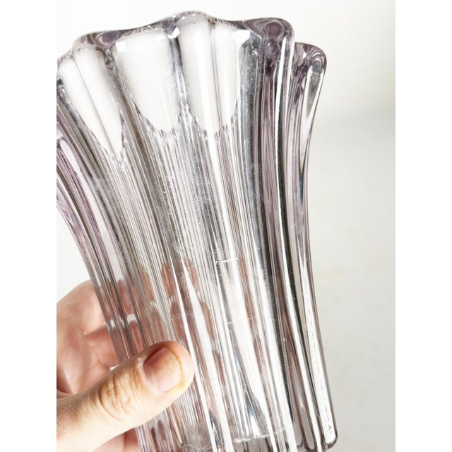1970s Crystal Glass Vase, France, 1970 For Sale - Image 5 of 11