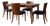 Table Set by J.Halabala, Czechoslovakia., 1930s, Set of 5 For Sale