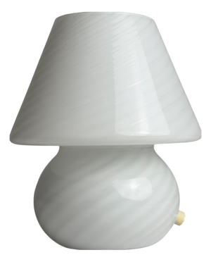 Vintage Swirl Murano Glass Table Lamp, 1970s