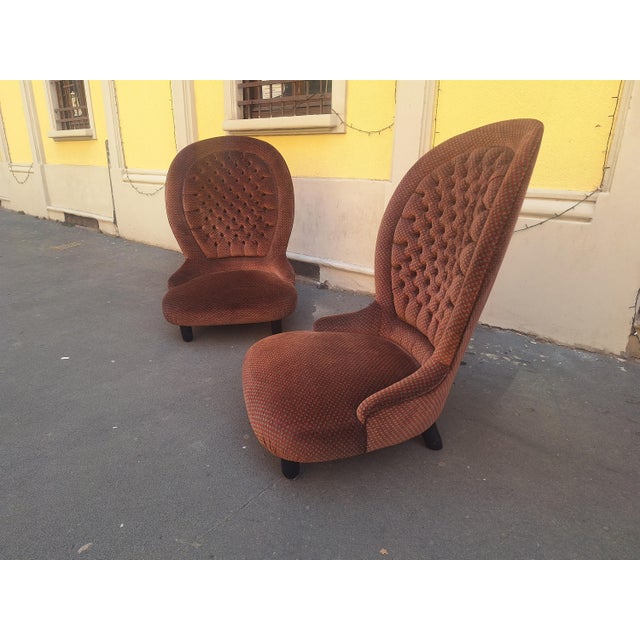 Azucena Vintage Lounge Chairs by Luigi Caccia Dominioni for Azucena, 2009, Set of 2 For Sale - Image 4 of 18