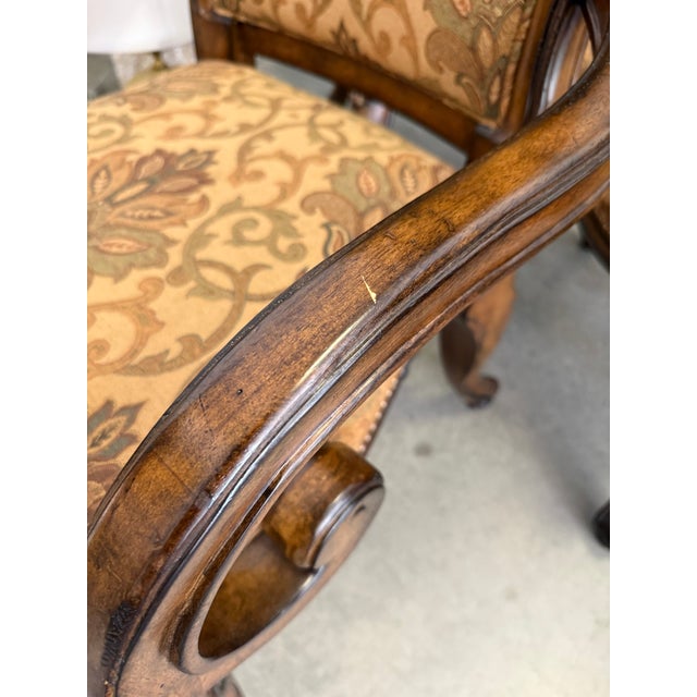 7 Piece Bernhardt Walnut Finish Dining Set For Sale - Image 10 of 17