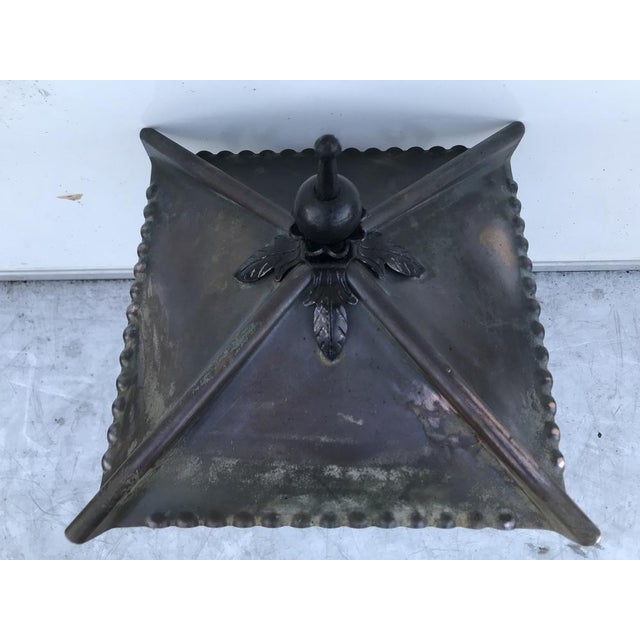 Exterior Lamp Metal and Copper Hand with Mirror, 1970s For Sale - Image 13 of 18