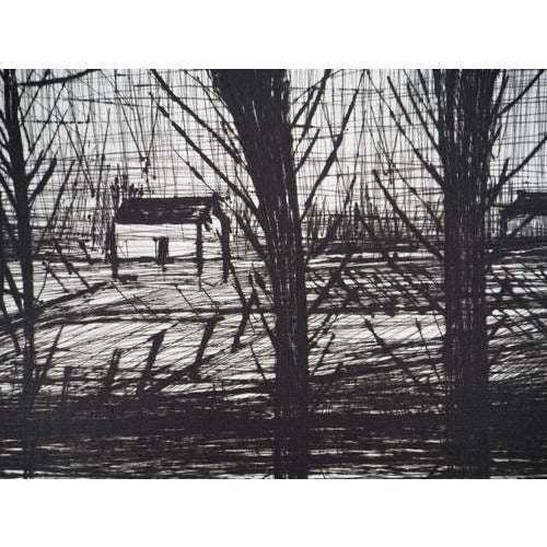 Bernard Buffet, Willows by the River, Original Engraving For Sale - Image 4 of 5