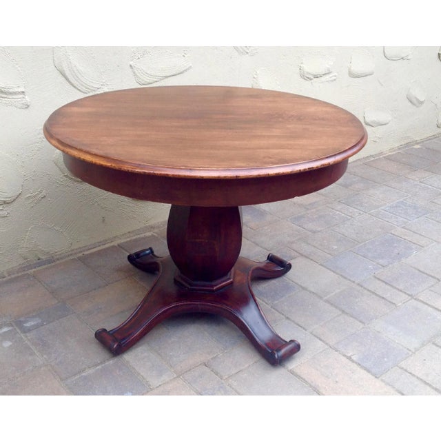 Empire Mahogany Center Table For Sale In San Francisco - Image 6 of 9