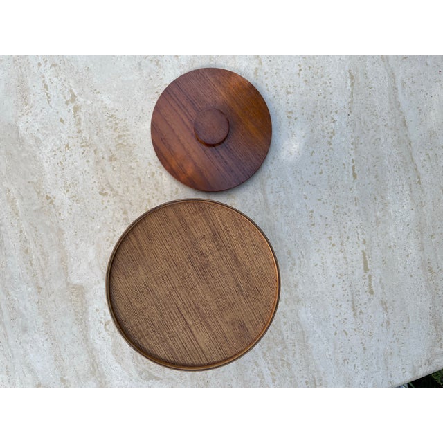 Vintage Danish Modern Teak Canister For Sale In Seattle - Image 6 of 8