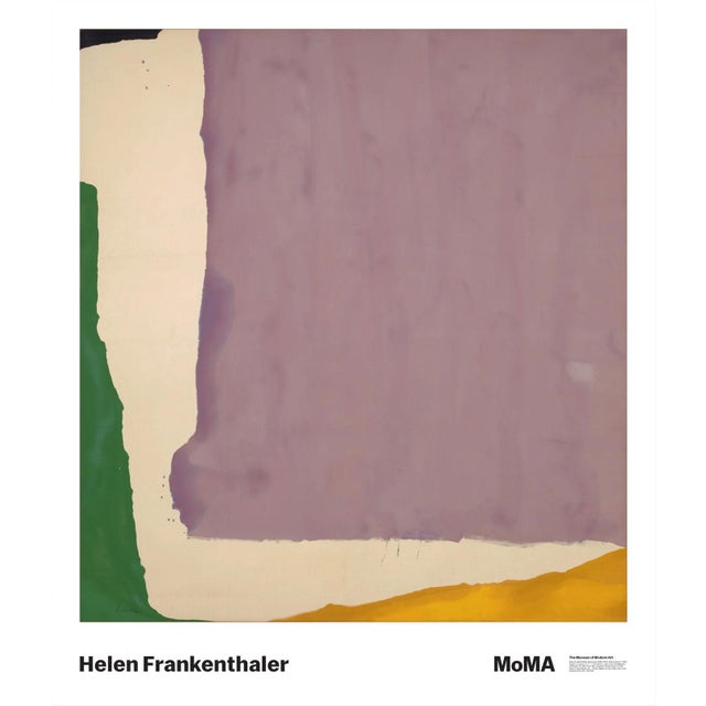 Helen Frankenthaler Mauve District Official Exhibition Poster Dimensions: 27 x 31,5 in / 68,5 x 80 cm Sold unframed
