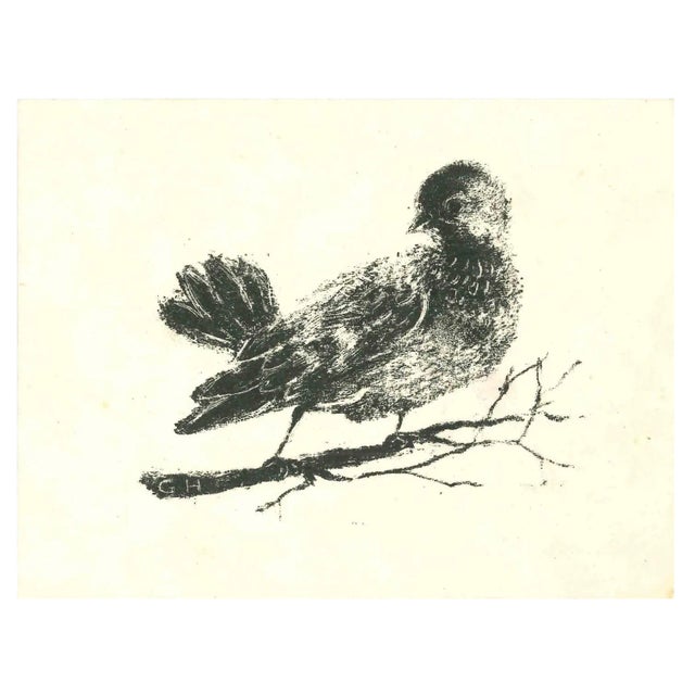 Giselle Halff, The Bird, Lithograph, 1950s For Sale
