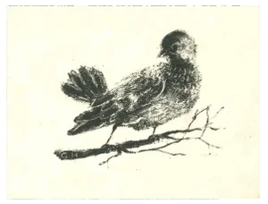 Giselle Halff, The Bird, Lithograph, 1950s