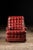 Vintage Tufted Leather Swivel Chair in Red For Sale - Image 4 of 10