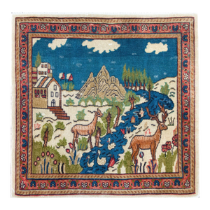 Early 20th Century Persian Pictorial Tabriz Rug