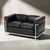 LC2 Two-Seater Sofas by Le Corbusier, Charlotte Perriand & Pierre Jeanneret for Cassina, Set of 2 For Sale - Image 5 of 13