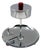 Early Mid 20th Century Chrome and Bakelite Ashtray W/ Pull-Match Dispenser For Sale