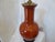 Modern Vintage Chinese Cinnabar Porcelain Lamp For Sale - Image 3 of 4
