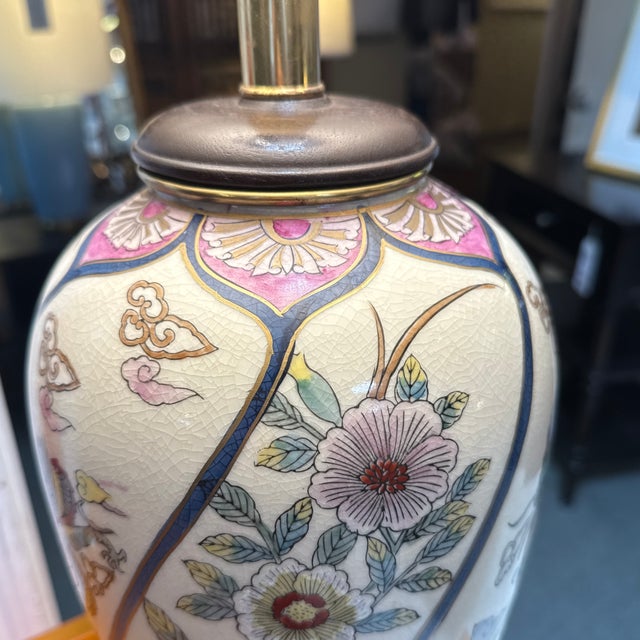 Ethan Allen Chinoiserie Table Lamp For Sale - Image 11 of 12