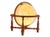 Large Vintage Lighted Globe/ Lamp on Wood Stand For Sale - Image 4 of 6