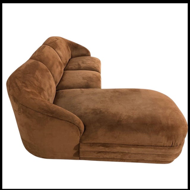 Vladimir Kagan Sofa With Chaise, 1970 For Sale In Chicago - Image 6 of 9