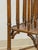 Brown Vintage Magazine Rack English Canterbury Dark Faux Bamboo Wheels Rare Find For Sale - Image 8 of 10