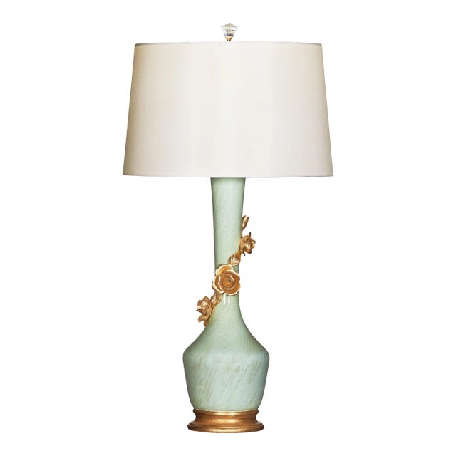 Bradburn Home Avril Rose Bleu Table Lamp For Sale